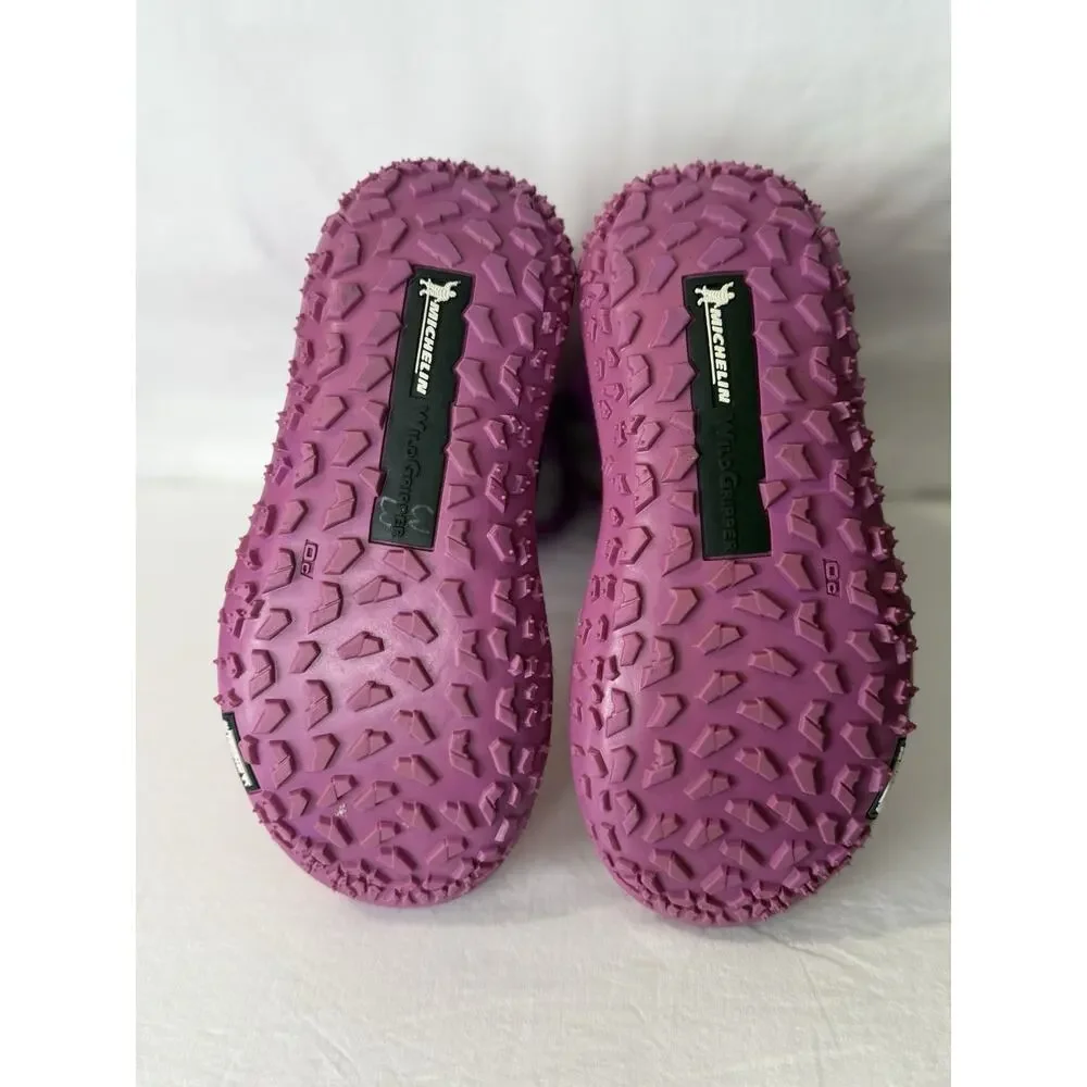Under Armour Girls Boots UA Fat Tire Muddler Michelin Pink Waterproof Size 5Y
